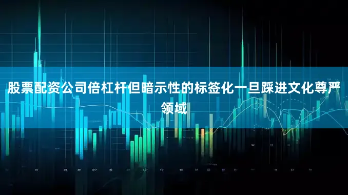 股票配资公司倍杠杆但暗示性的标签化一旦踩进文化尊严领域